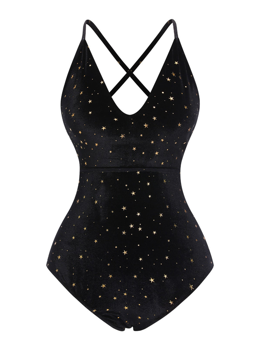Velvet Back Cross Straps | vintage swimsuit, retro beachwear