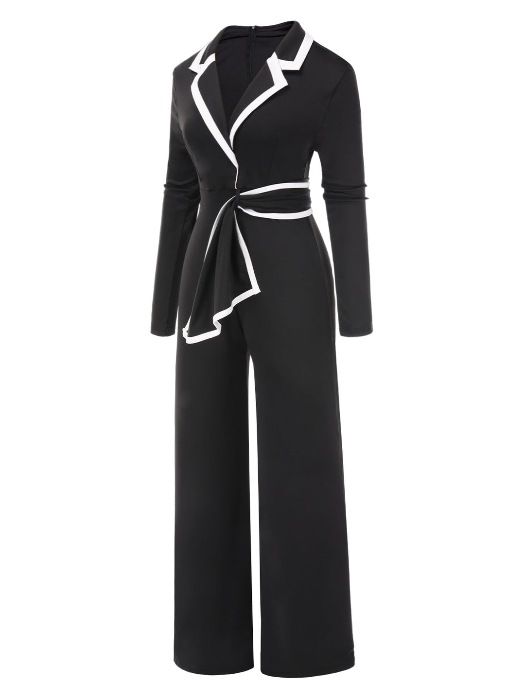 1970s Lapel Color Block Belted | 1970s | vintage romper, retro jumpsuit