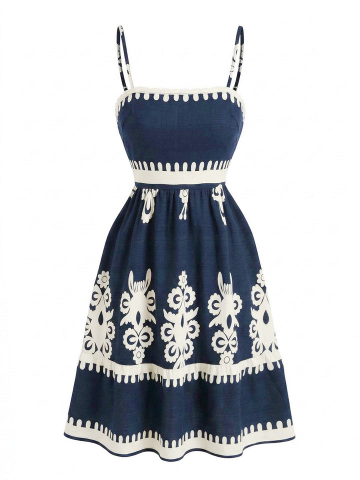 Black 1970s Spaghetti Strap Bohemian Smocked Dress, vintage dress, retro fashion - perfect for women who love vintage and retro fashion