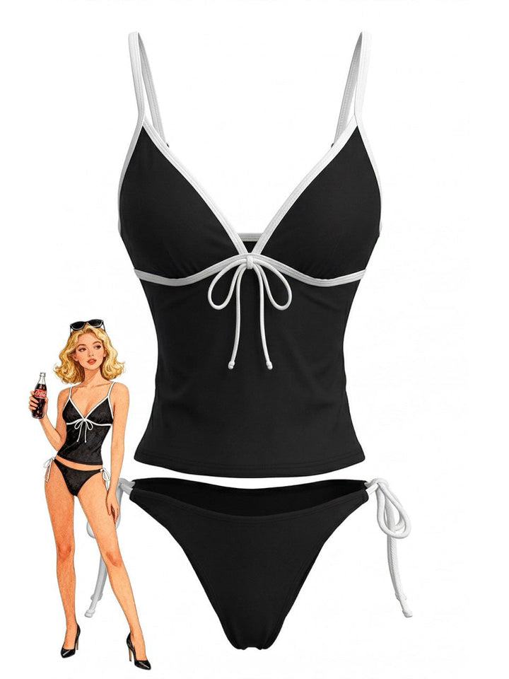 Black Bow Bikini Set