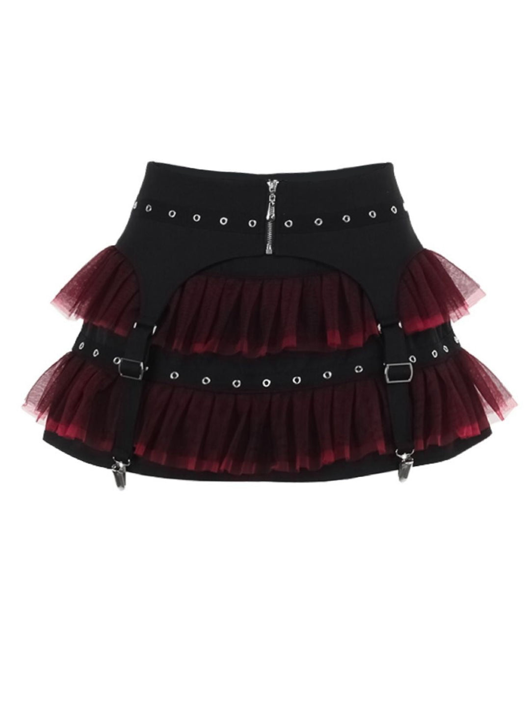 2PCS Black 1980s Gothic Steampunk Halter Cross Camisole &amp; Mini Skirt, vintage skirt, retro style - perfect for women who love vintage and retro fashion