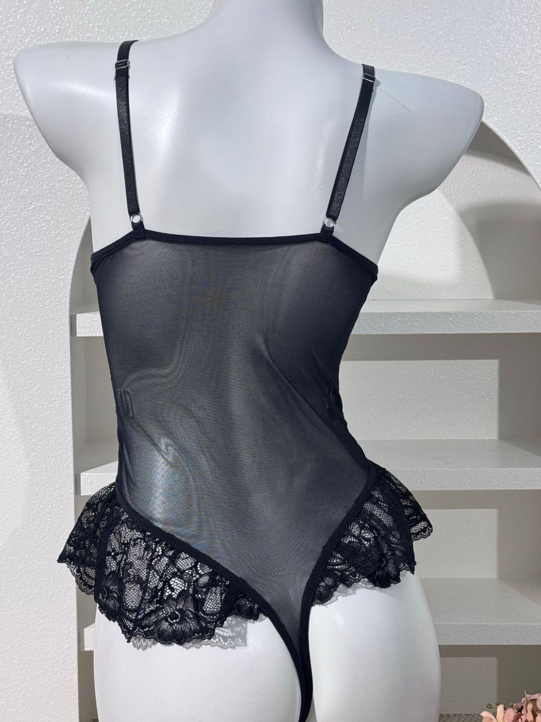 Black Lace Two Piece Set 6