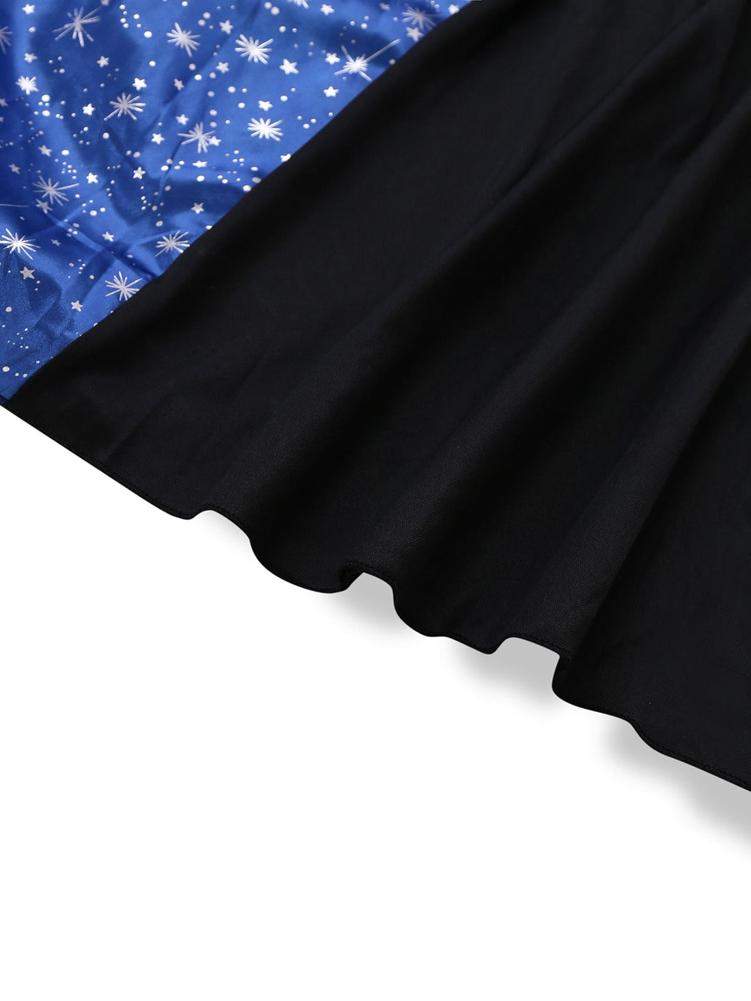Black &amp; Blue 1930s Witch Lace-Up Hooded Dress - vintage dress, retro fashion, classic black