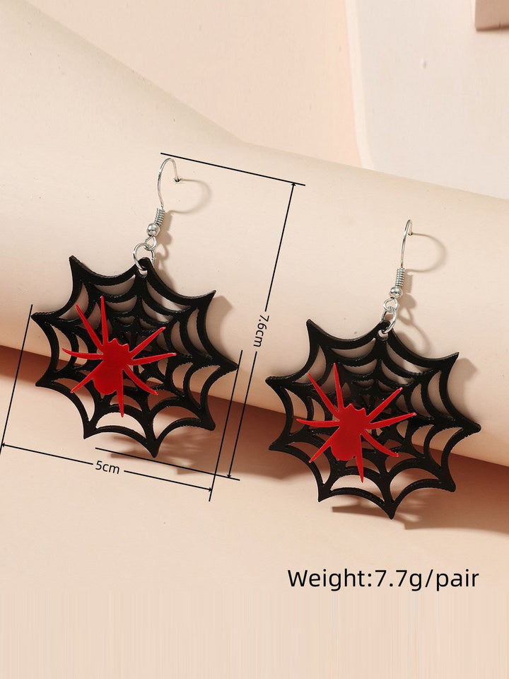 This Black Halloween Spider Web Earrings carries vintage stories waiting to be told