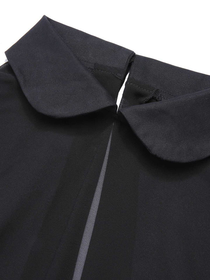 Black &amp; Orange 1950s 3D Butterfly Cloak Dress: timeless style reimagined
