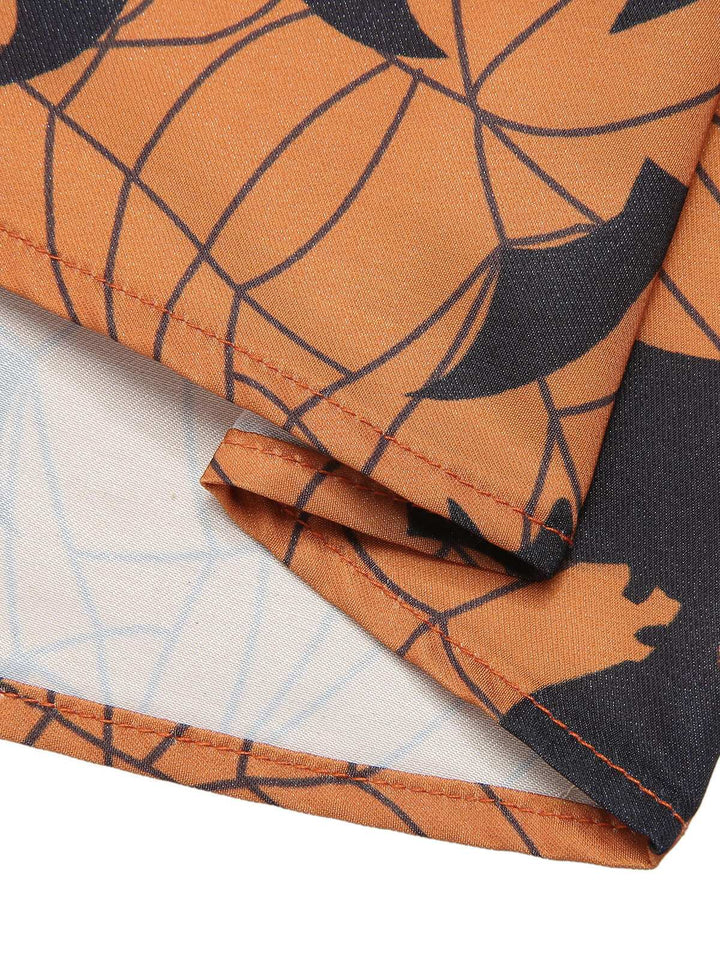 Black &amp; Orange 1950s Halloween Bat Sleeveless Dress, vintage dress, retro fashion, rockabilly, pin-up fashion - perfect for women who love vintage and retro fashion
