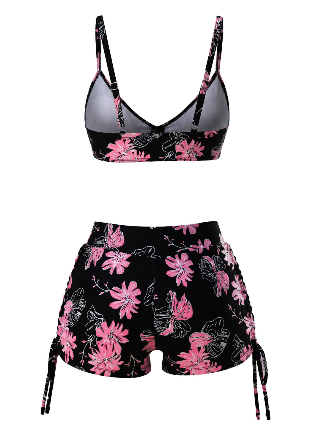 Pink &amp; Black Tankini 2
