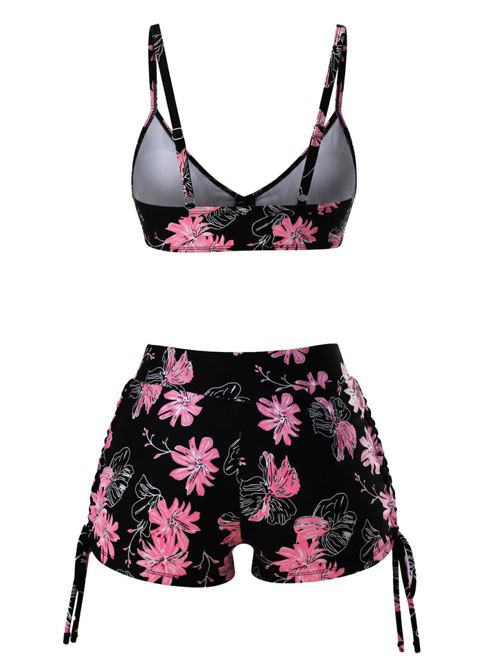 Pink &amp; Black Tankini 2