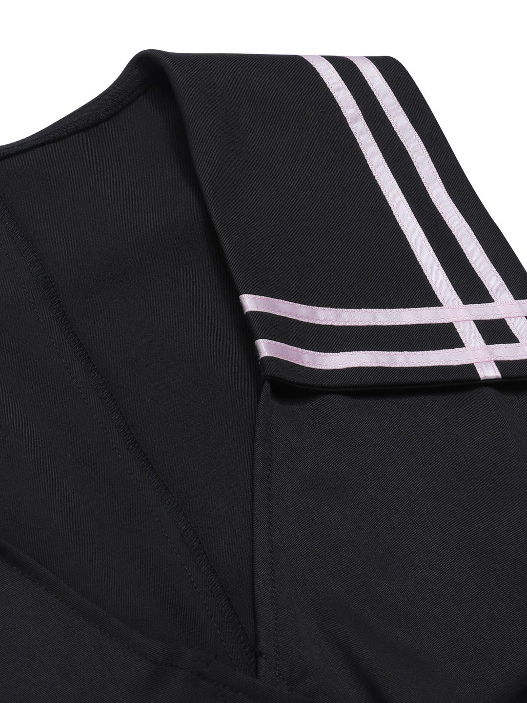 Black &amp; Pink 1950s Solid Tie Lapel Romper — 1950s vintage charm for her modern wardrobe