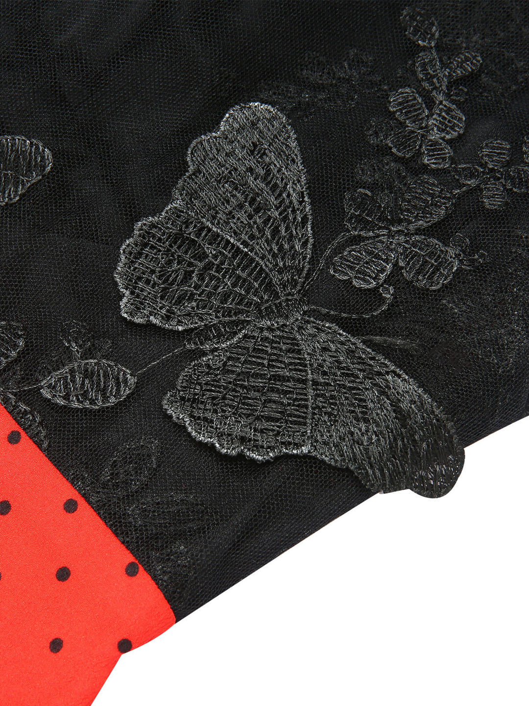 Black &amp; Red 1930s Polka Dot Patchwork Jumpsuit, vintage romper, retro jumpsuit - perfect for women who love vintage and retro fashion