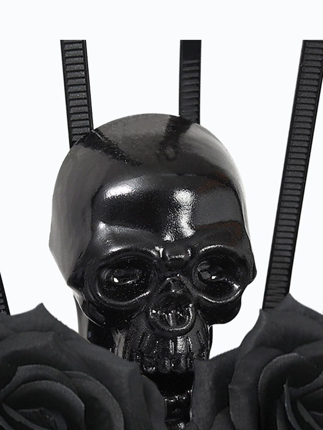 This Black Skeleton &amp; Rose Headwear whispers vintage secrets to those who notice