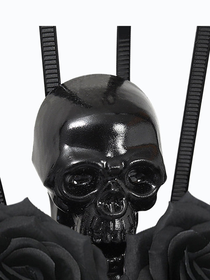This Black Skeleton &amp; Rose Headwear whispers vintage secrets to those who notice