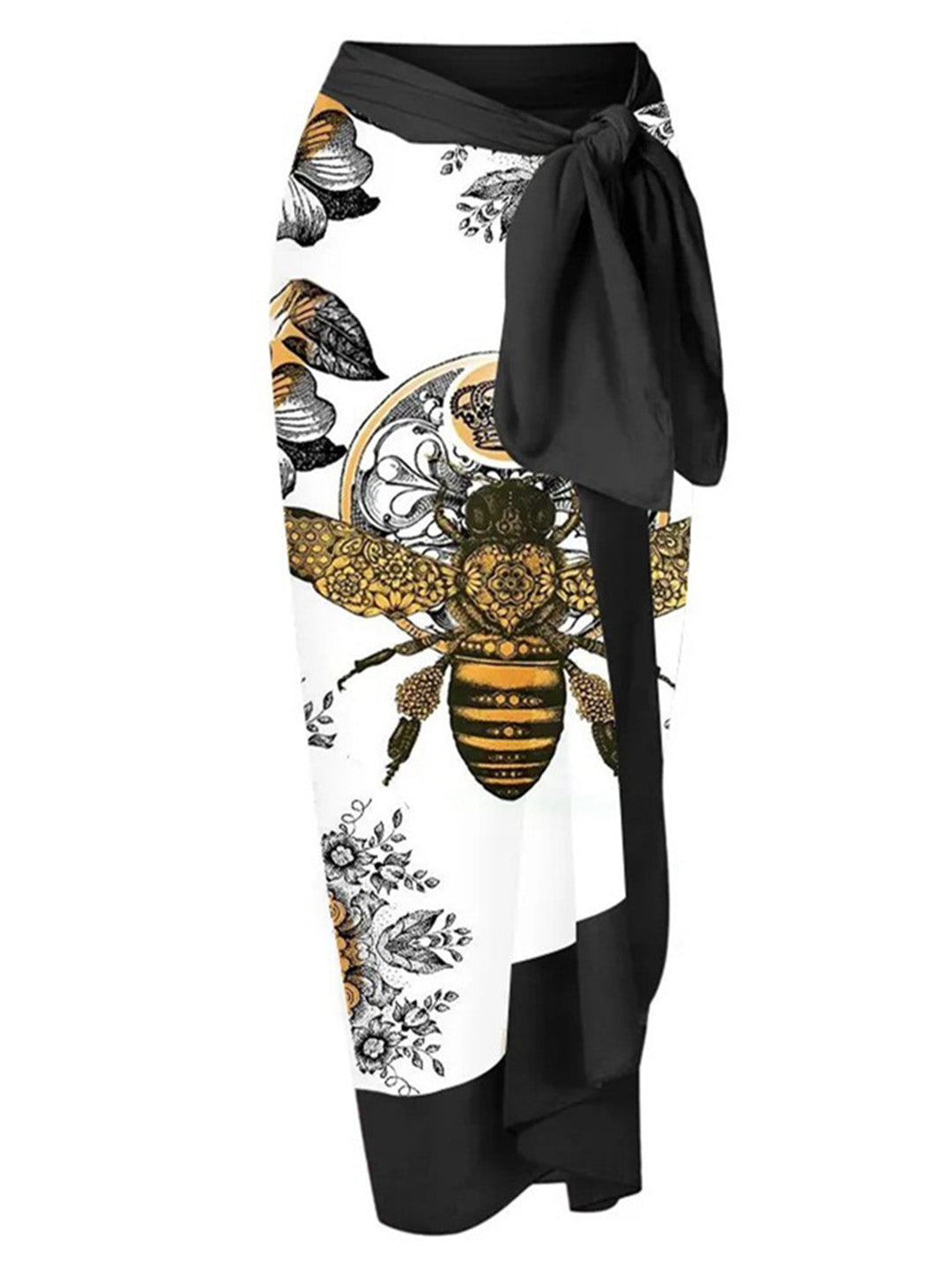 Black &amp; White 1950s Bee Swimsuit &amp; Cover-up: timeless style reimagined