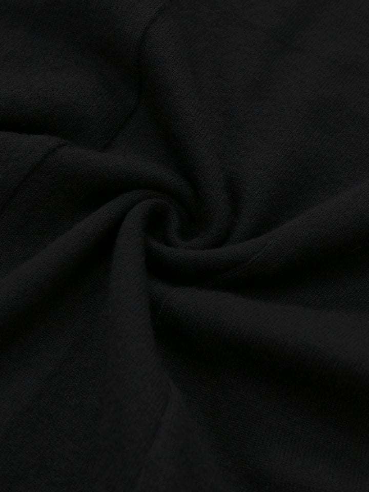 Black &amp; White 1960s Colorblock Pleated Lapel Dress - vintage dress, retro fashion, classic black