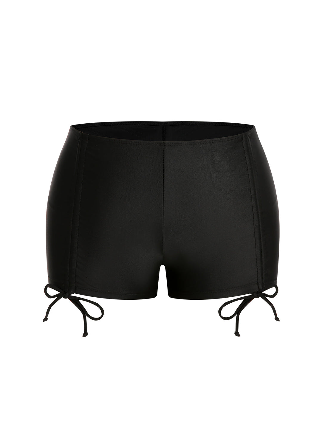 Black &amp; White 1960s Geometric Lace-Up Swimsuit — because 1960s glamour never goes out of style