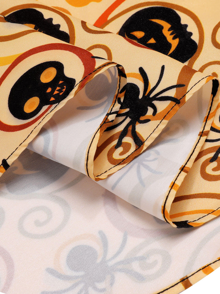 Black &amp; Yellow 1950s Pumpkin Bat Spider Dress, vintage dress, retro fashion, rockabilly, pin-up fashion - perfect for women who love vintage and retro fashion