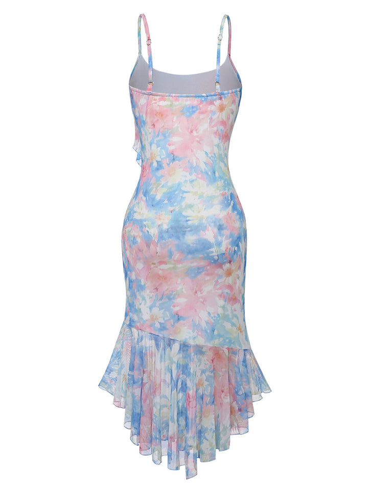 Blue 1930s Vintage Retro Top 6