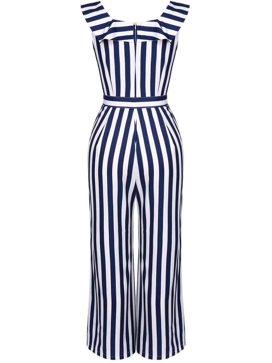1930s Striped Ruffle Jumpsuit | 1930s | vintage romper, retro jumpsuit