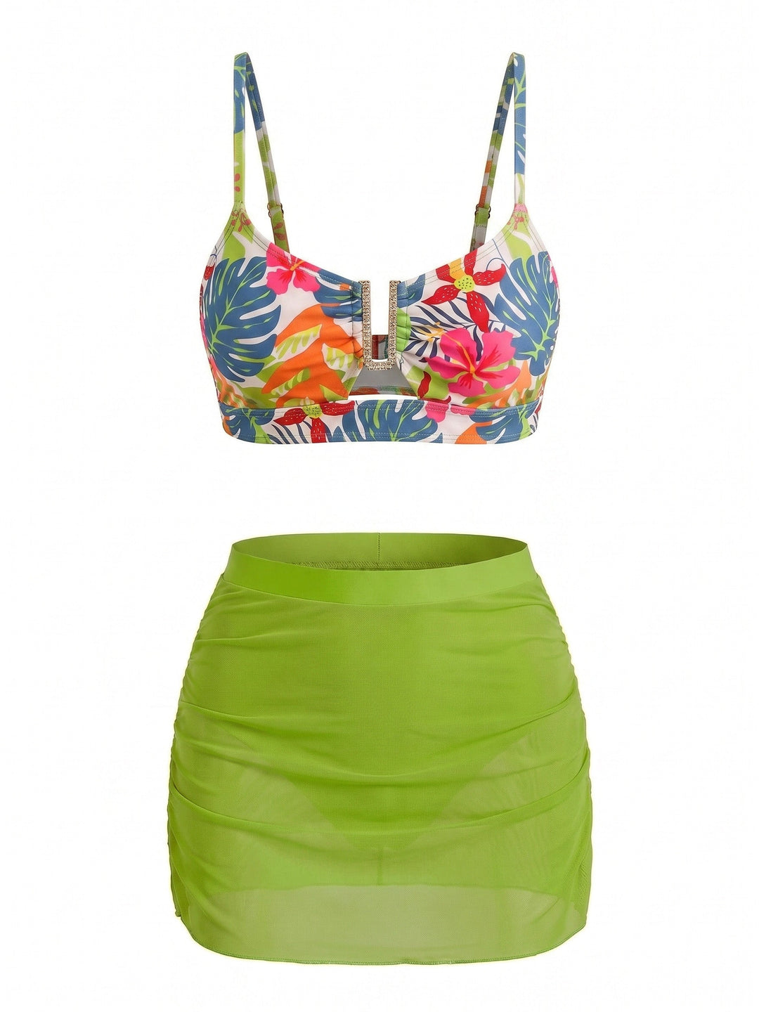 Blue High Waist Bikini Set, vintage swimsuit, swimwear - perfect for women who love vintage and retro fashion