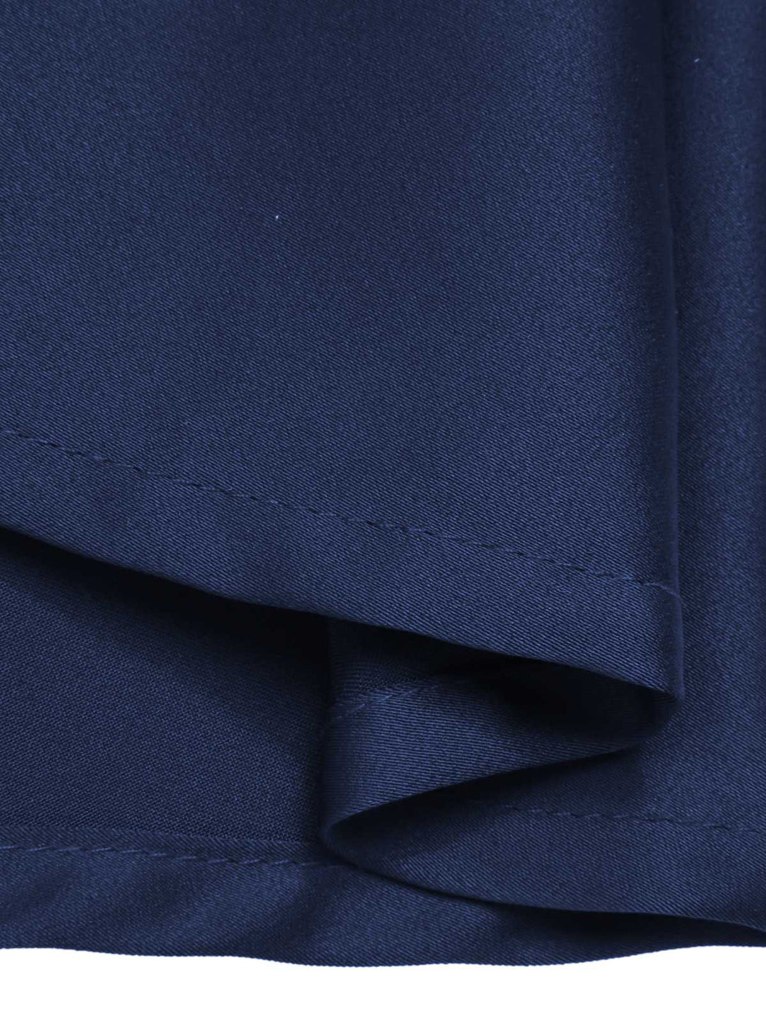 Blue 1940s Solid Short Sleeves Lapel Dress — vintage elegance for the modern woman