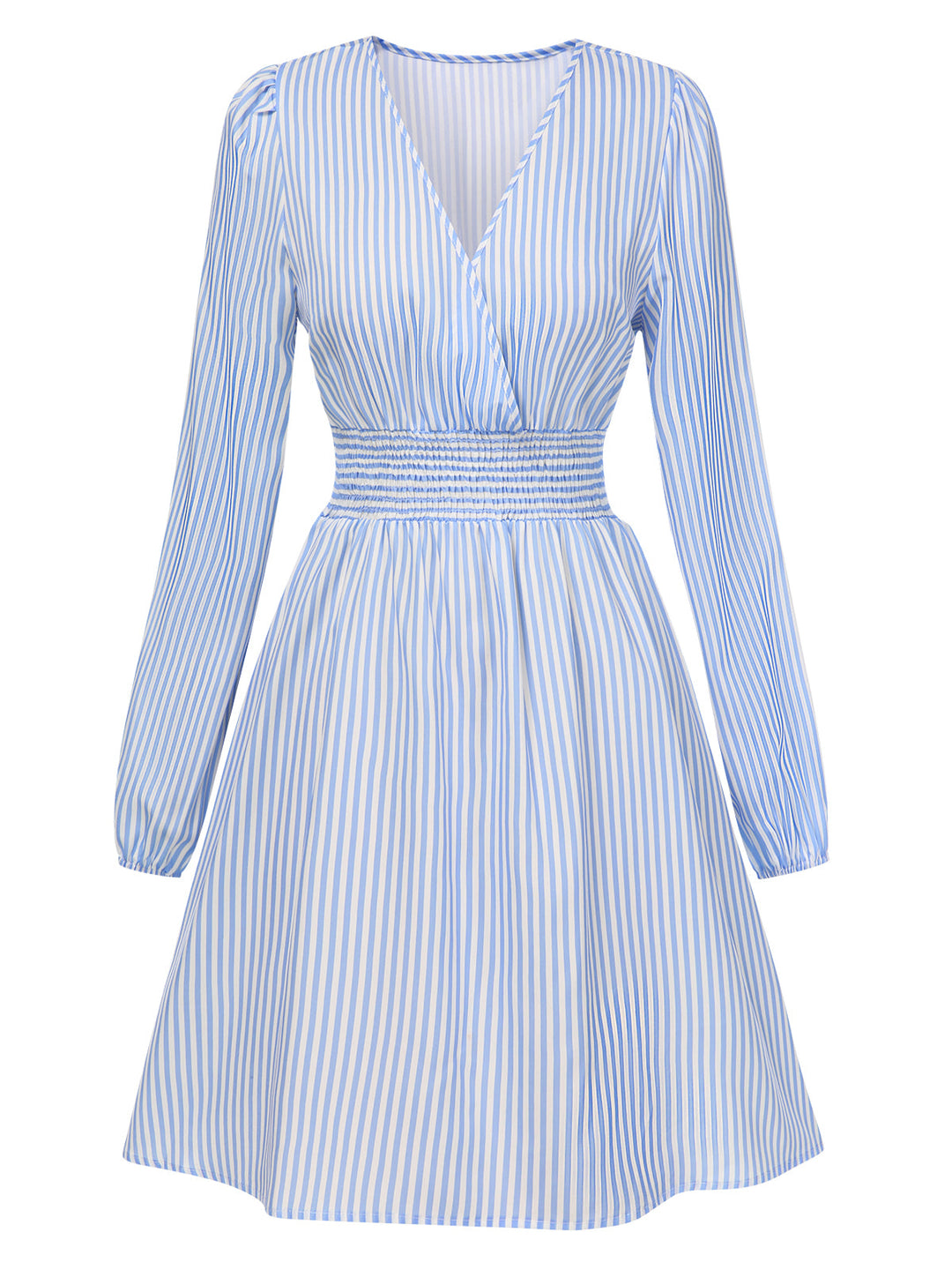 1940s VNeck Stripes Long Sleeve | 1940s | vintage dress, retro fashion