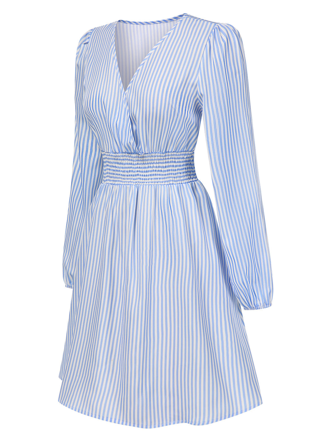 1940s VNeck Stripes Long Sleeve | 1940s | vintage dress, retro fashion