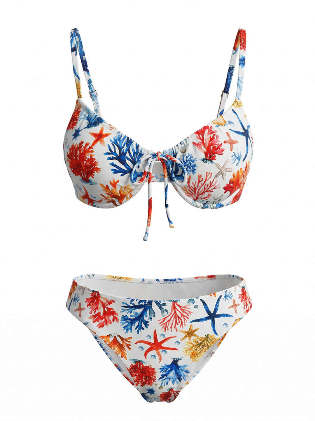 Blue Print Two Piece Bikini Set