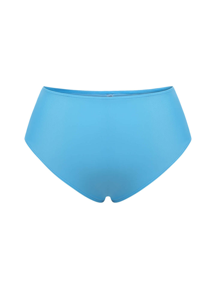 Blue 1950s Diagonal Stripe Swimsuit — because 1950s glamour never goes out of style