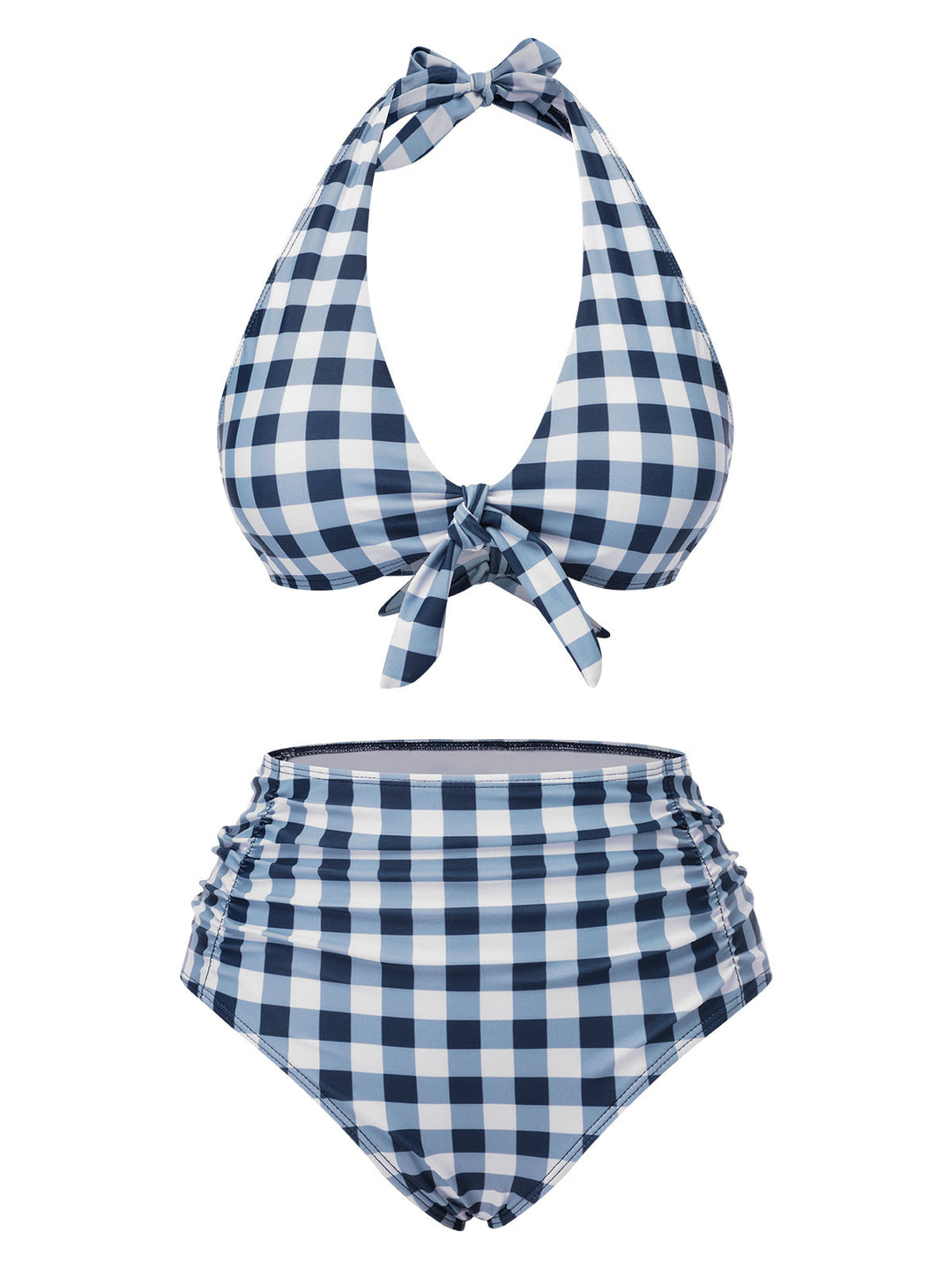1950s Halter HighWaist Plaids Swimsuit | 1950s | vintage swimsuit, retro beachwear