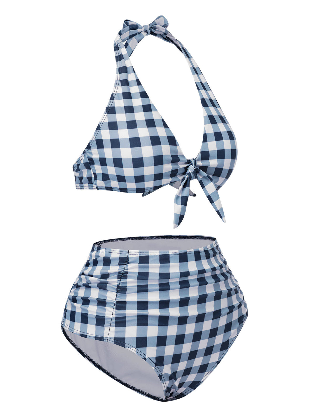1950s Halter HighWaist Plaids Swimsuit | 1950s | vintage swimsuit, retro beachwear