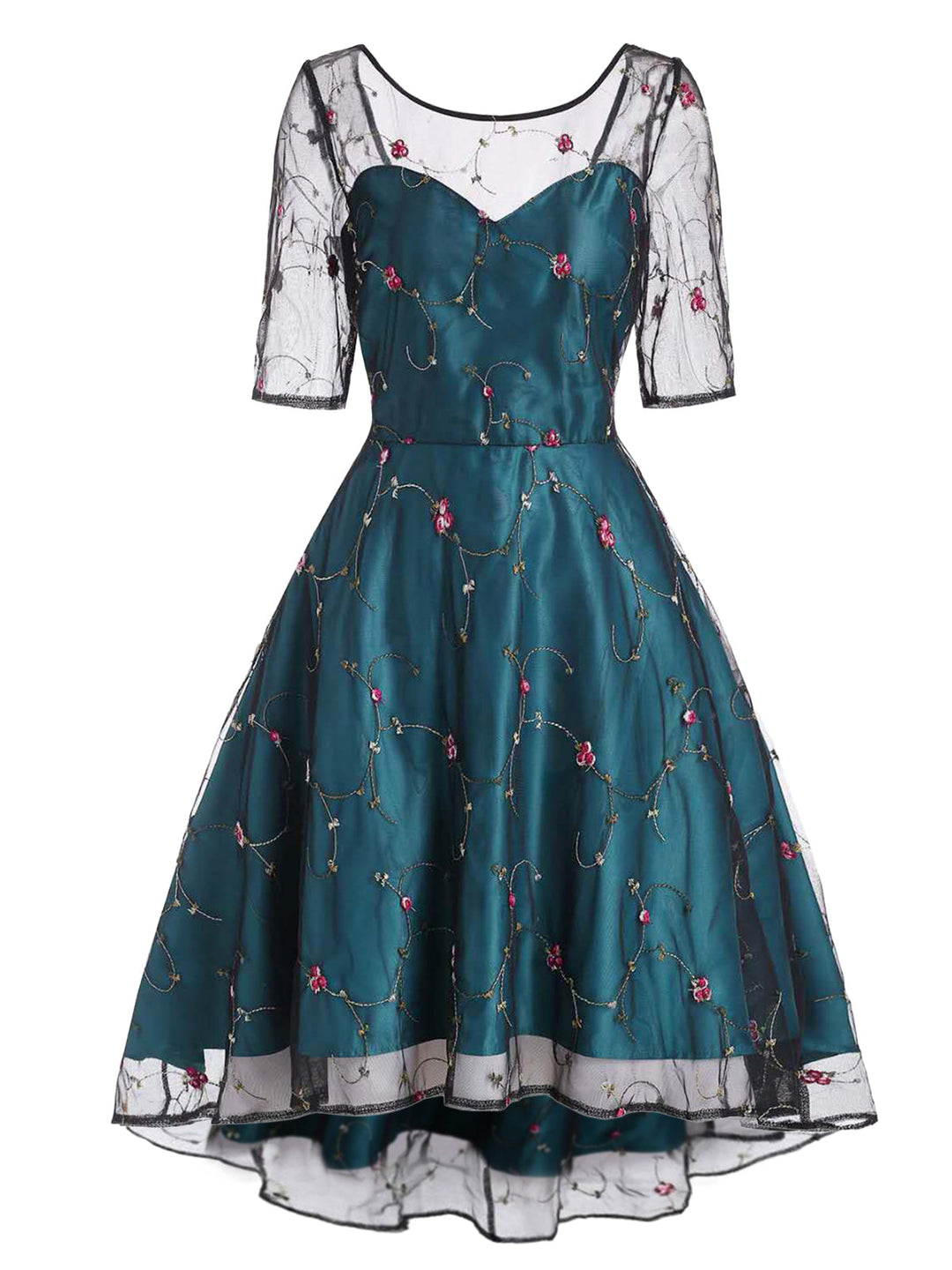 1950s Lace HiLo Swing Dress | 1950s | vintage dress, fashion
