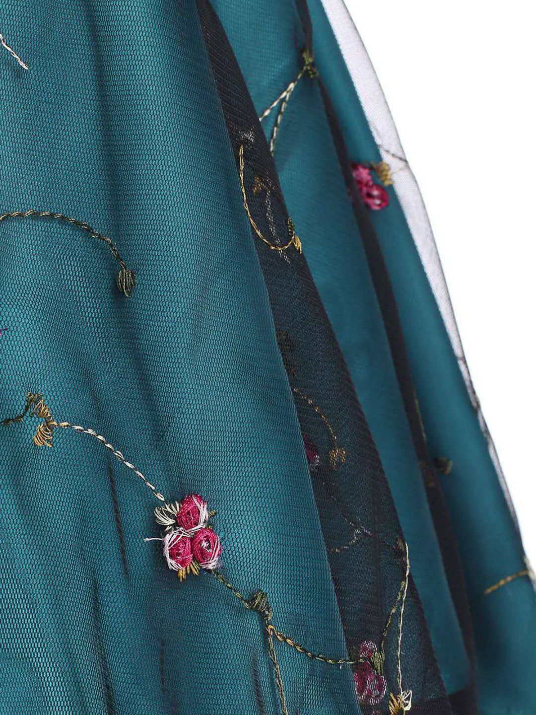Blue 1950s Lace Hi-Lo Swing Dress — vintage elegance for the modern woman