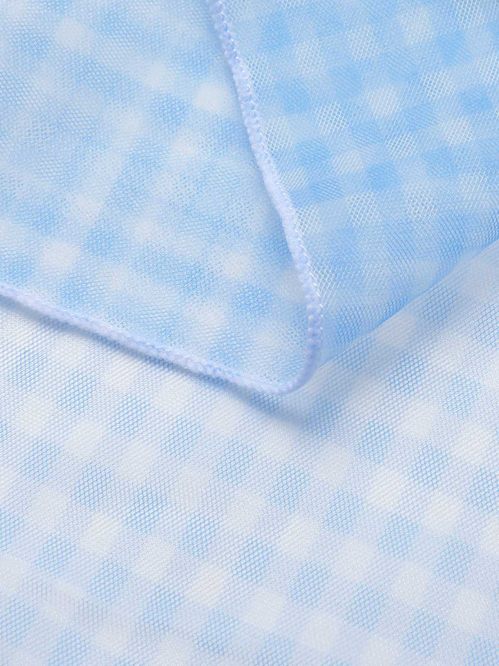 Blue 1950s Plaids Mesh Cover-Up: timeless 1950s elegance she makes her own
