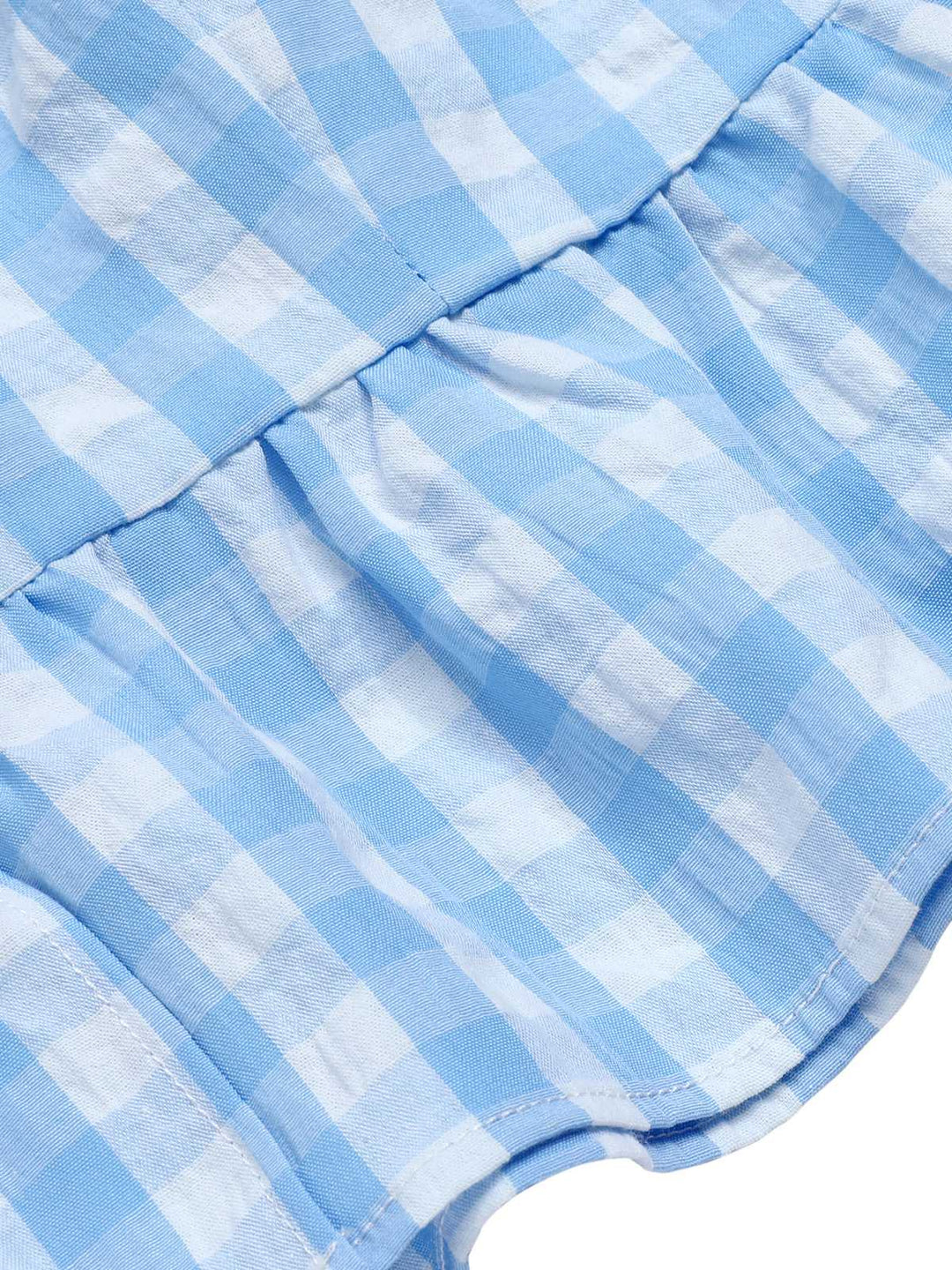 1960s Straps Plaid Ruffled Hem | 1960s | vintage blouse, retro top