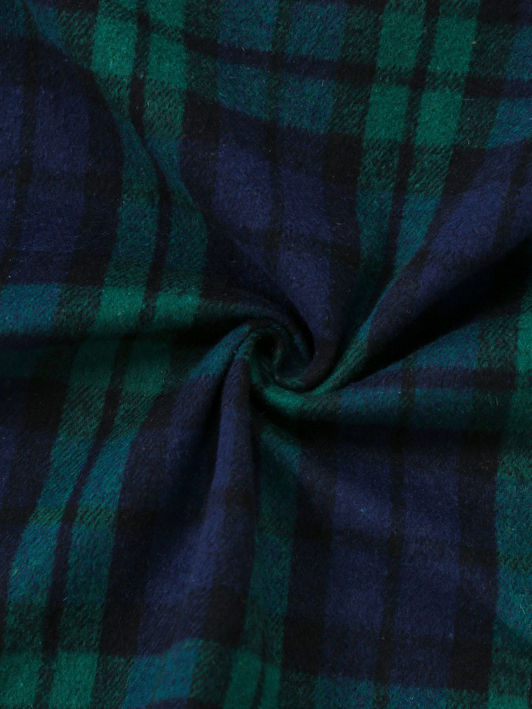 Blue &amp; Green 1940s Plaid Notched Collar Coat - vintage fashion, style