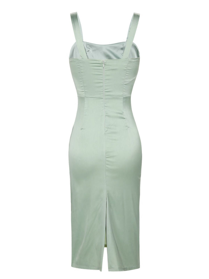 Bright Green 1960s Solid Wrinkle Dress, vintage dress, retro fashion - perfect for women who love vintage and retro fashion