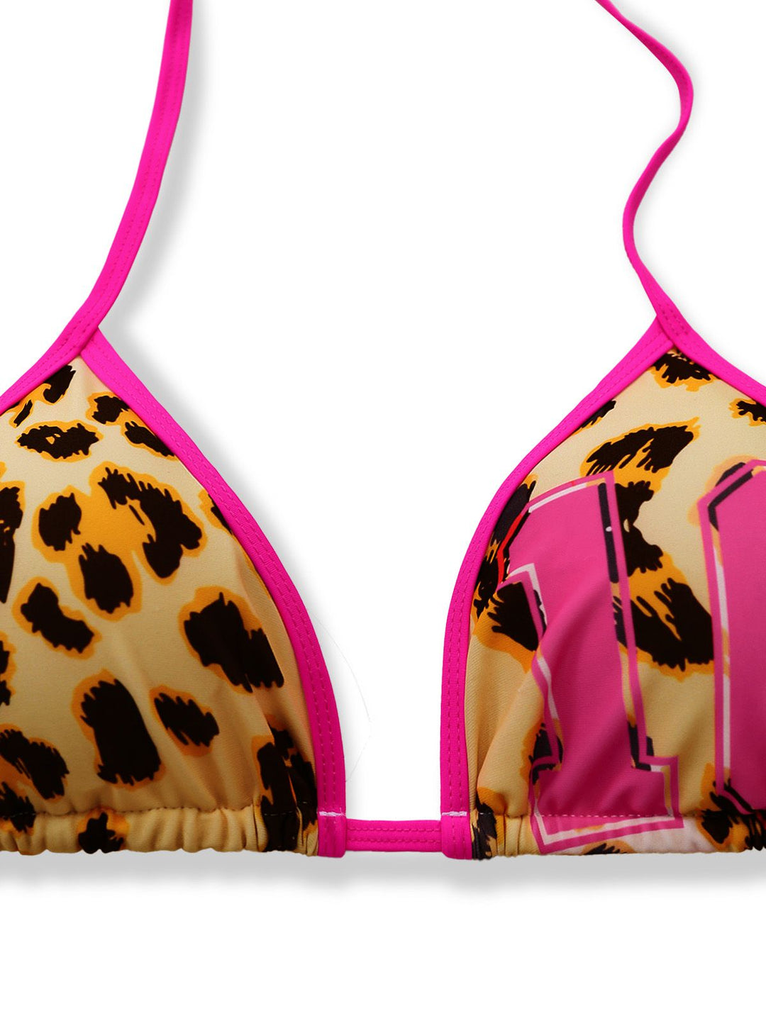 Brown 1950s Leopard Halter Colorblock Tankini Set, vintage fashion, retro style - perfect for women who love vintage and retro fashion