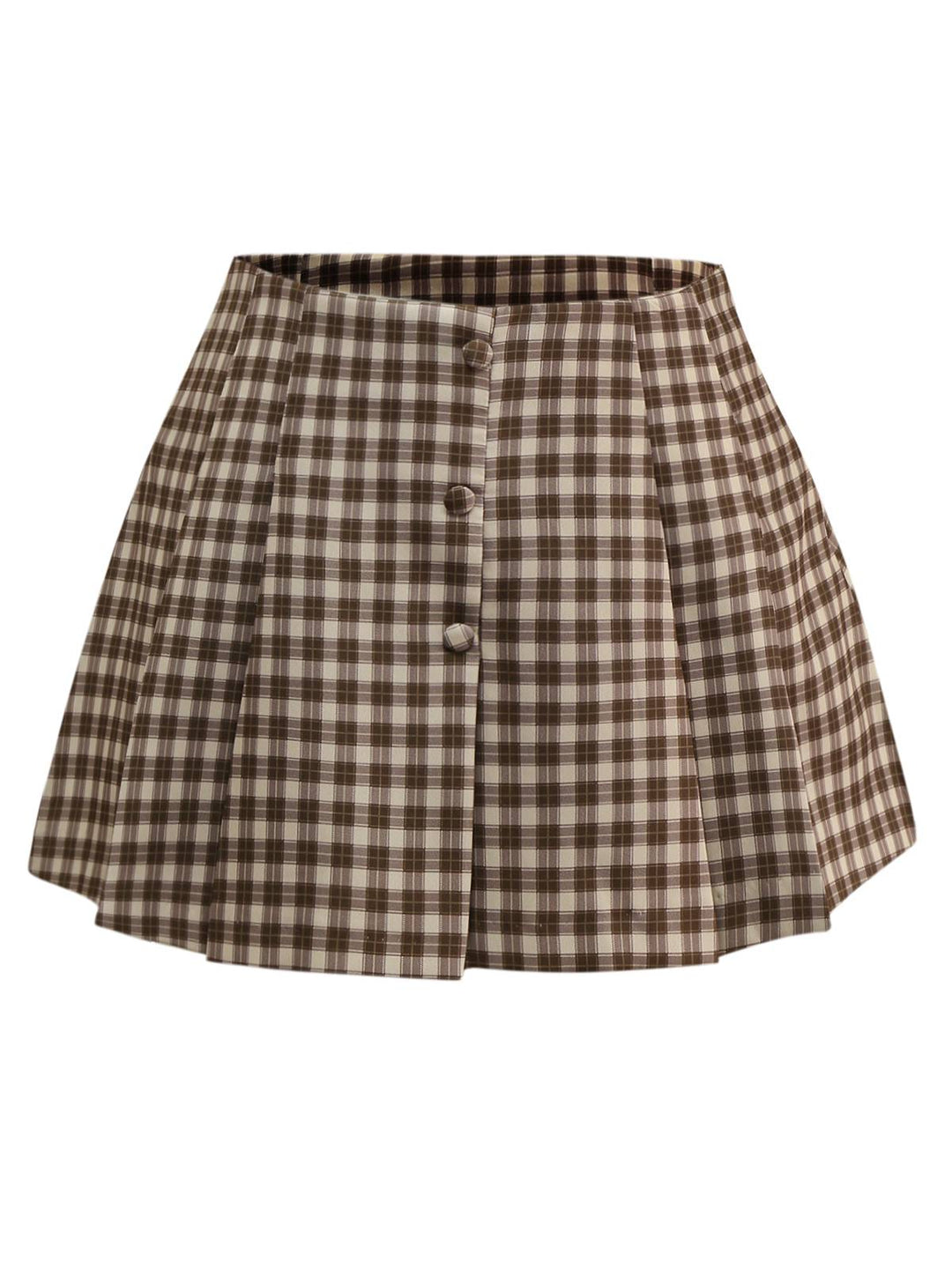 [Pre-Sale] 2PCS 1950s Shawl Collar Vest &amp; Plaids Pleated Skirt - vintage skirt, retro style for vintage lovers