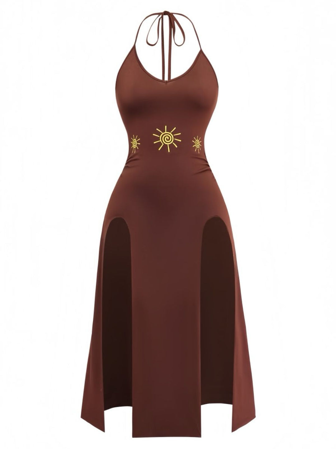 Brown 1980s Vintage Classic Dress 3