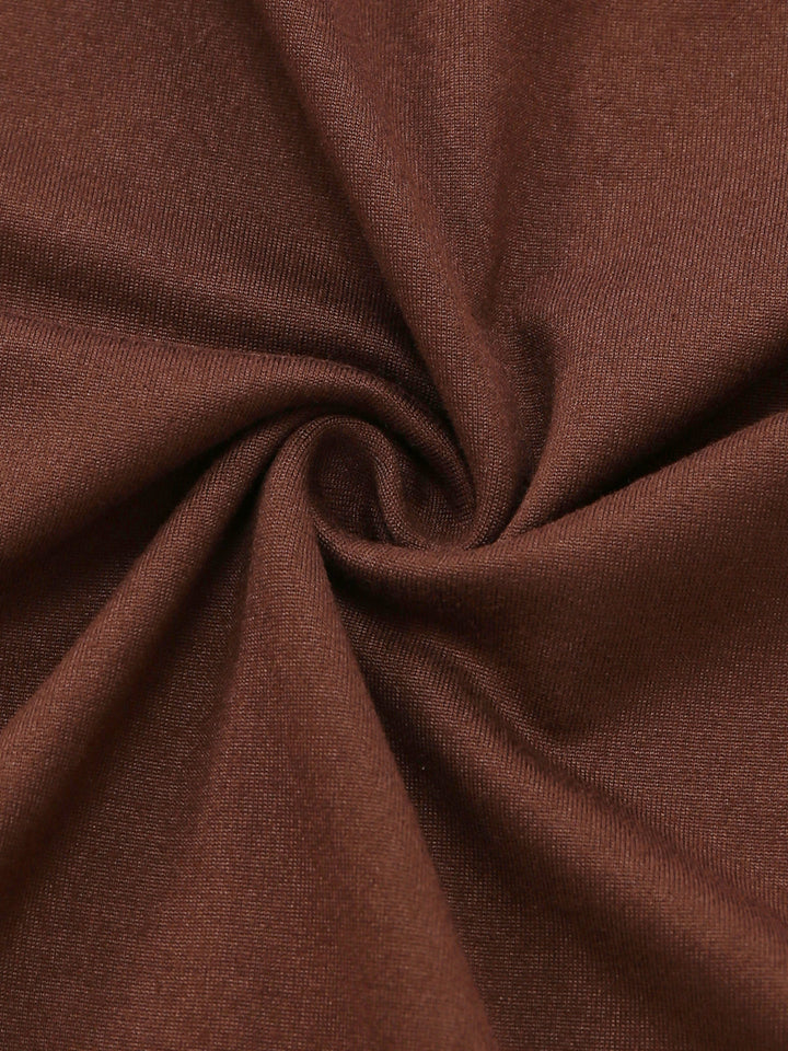 Brown 1980s Vintage Classic Dress 4
