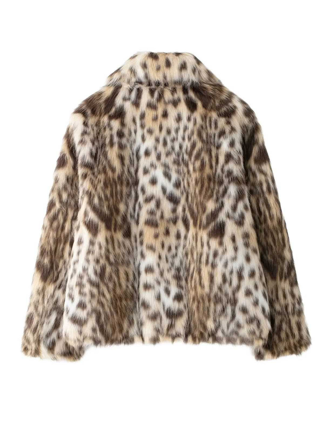 Brown 1980s Leopard Print Faux Fur Coat - vintage fashion, style