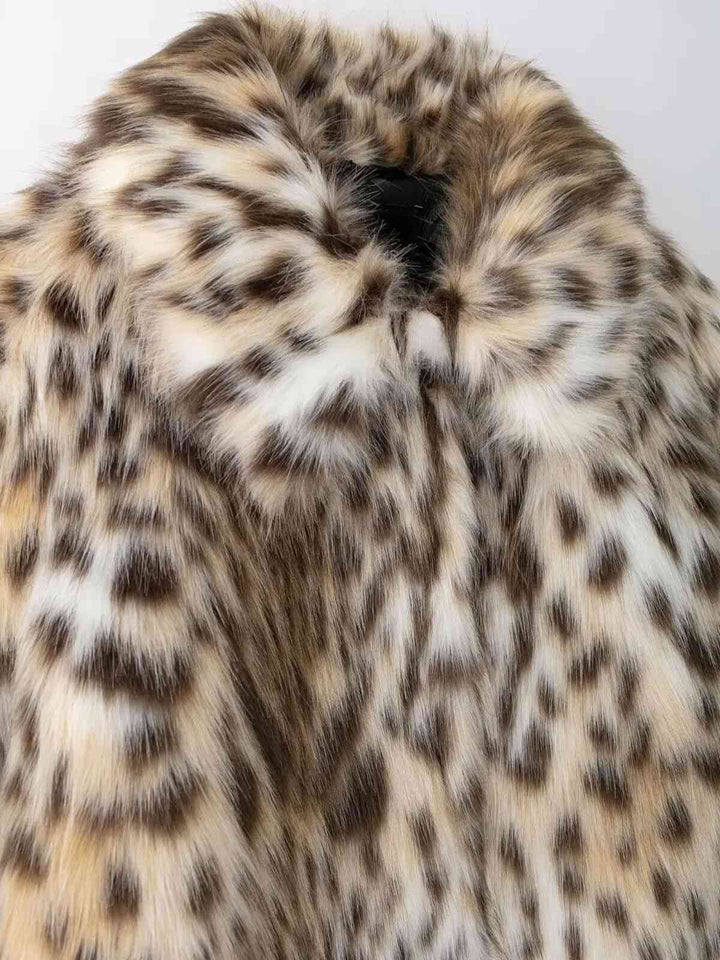 Brown 1980s Leopard Print Faux Fur Coat - vintage fashion, style