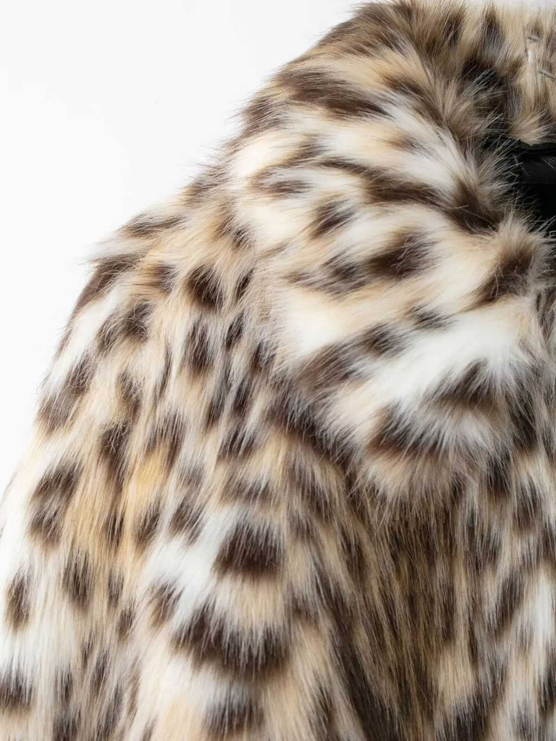 Brown 1980s Leopard Print Faux Fur Coat - vintage fashion, style