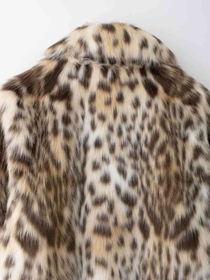 Brown 1980s Leopard Print Faux Fur Coat - vintage fashion, style