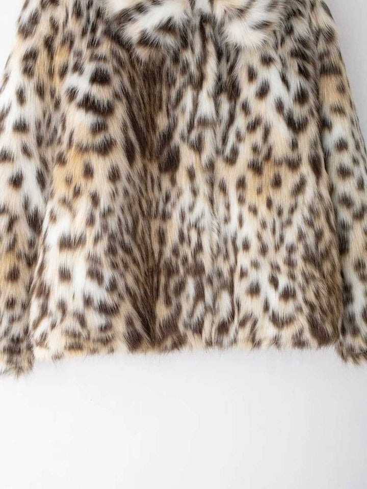 Brown 1980s Leopard Print Faux Fur Coat - vintage fashion, style