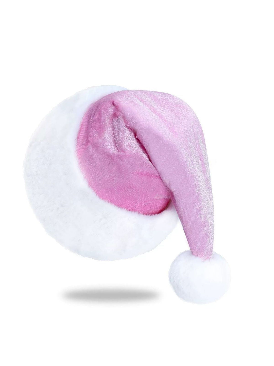 Christmas Solid Velvet Faux Fur Trim Hat - vintage fashion, retro style