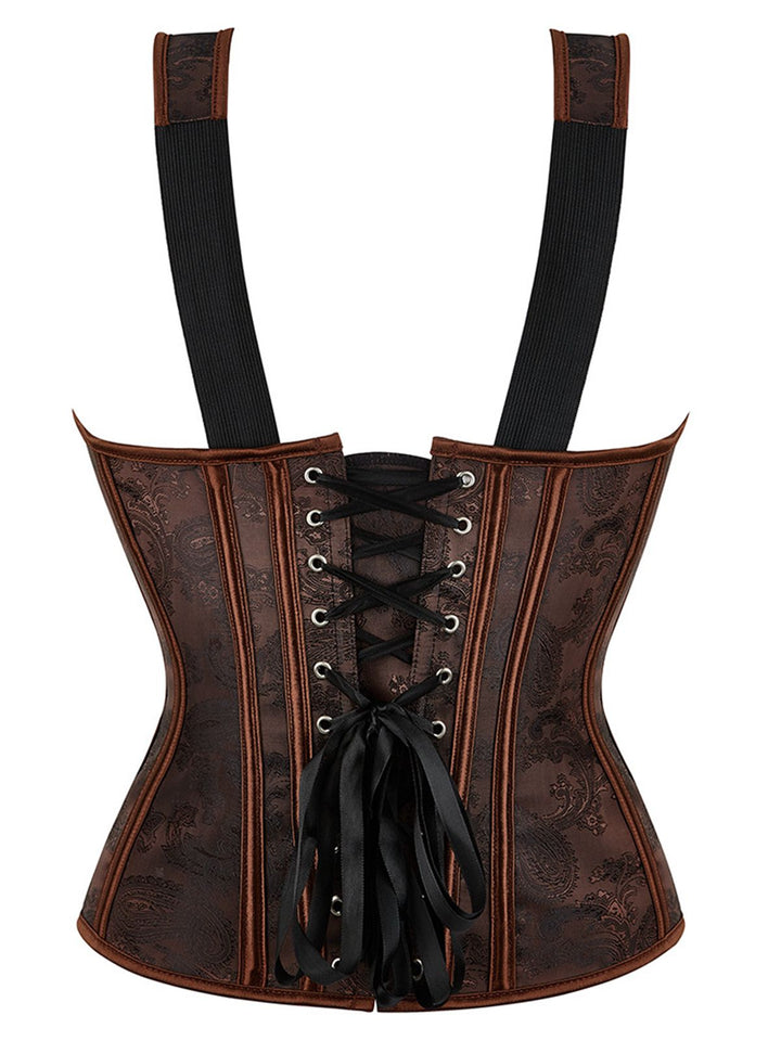 Coffee Steampunk Strap Gothic Corset: timeless style reimagined
