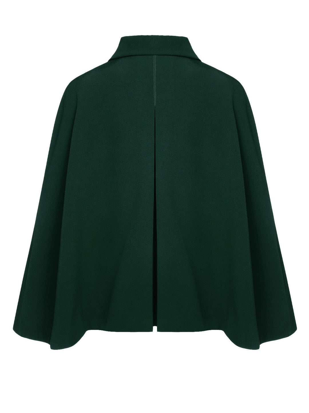 Color 1940s Lapel Cape Coat - vintage fashion, style