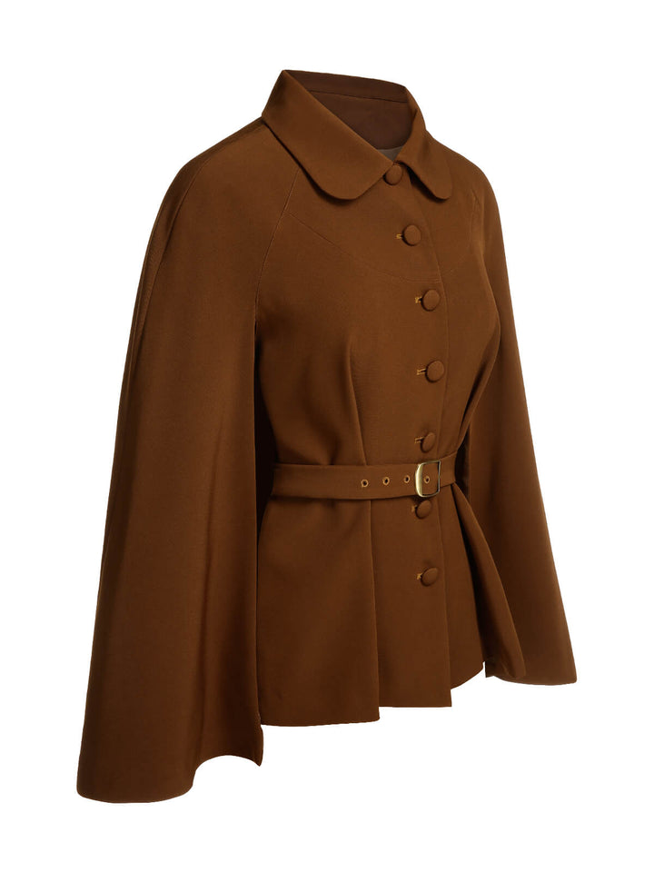 Color 1940s Lapel Cape Coat | 1940s | vintage outerwear, jacket