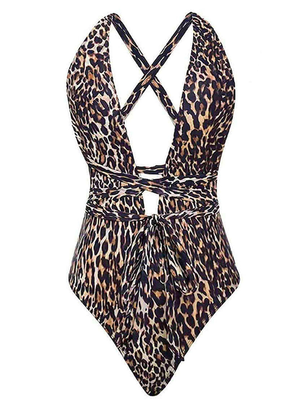 Colorblock 1930s Backless V-Neck Tankini Set - vintage fashion, retro style